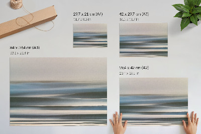 Poster Valuri pastelate delicate în nuanțe de albastru