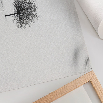 Poster Motiv armonios al peisajului minimalist al copacilor de iarnă