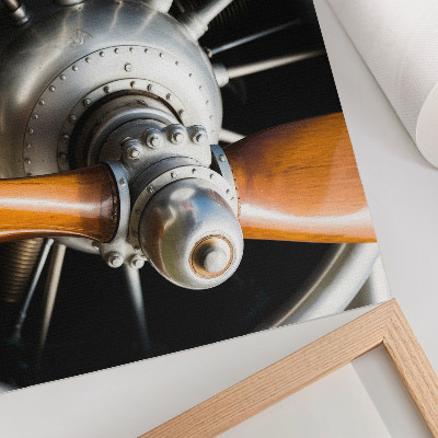 Poster retro Elemente metalice cu elice, aspect industrial