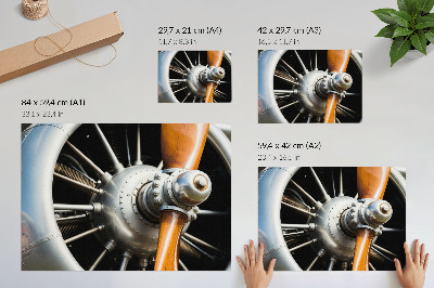 Poster retro Elemente metalice cu elice, aspect industrial