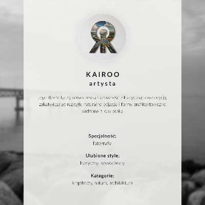 Poster retro Case albe cu vedere la mare și apus de soare