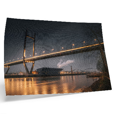 Poster pentru perete Pod noaptea structură modernă atmosferă liniștită
