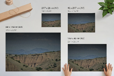 Poster pentru perete Văi vaste, stânci, munți, peisaj natural