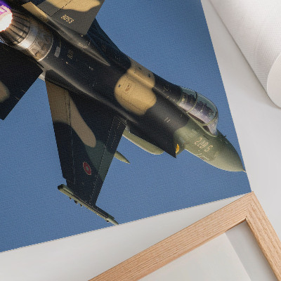 Poster pentru perete Avion cu reacție, culori intense, cer
