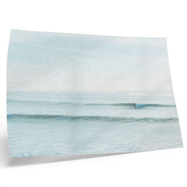 Poster Valuri oceanice surfer calm minimalist