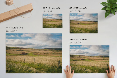 Poster pentru perete Peisaj pitoresc natură cabană singurătate