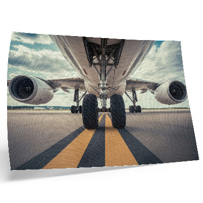 Poster retro Dinamica cerului pentru trenul de aterizare al avioanelor