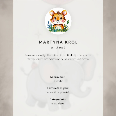 Poster pentru perete Ilustrație de câine, confortabil, culori calde, detalii