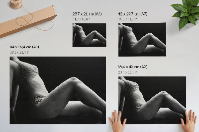 Poster pentru perete Estetică alb-negru cu o compoziție armonioasă