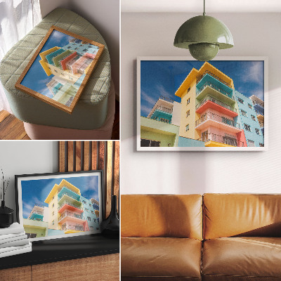 Poster pentru perete Energia culorii în arhitectura modernă