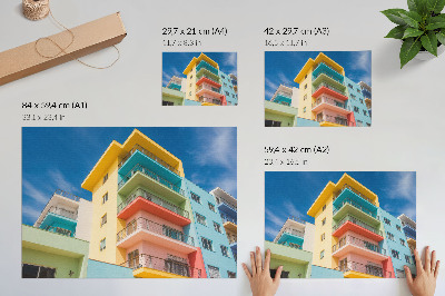 Poster pentru perete Energia culorii în arhitectura modernă
