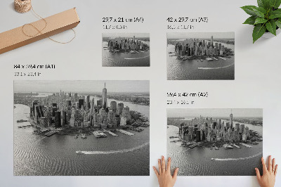 Poster pentru perete Panoramă modernă a zgârie-norilor orașului