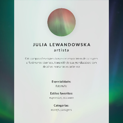 Poster Aurora boreală peste un peisaj montan rece