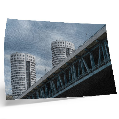 Poster pentru perete Pod și zgârie-nori modernitate simetrie eleganță