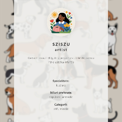 Poster Ilustrații amuzante cu o maimuță care mănâncă, se joacă și doarme