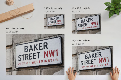 Poster pentru perete Indicator stradal Baker Street Westminster