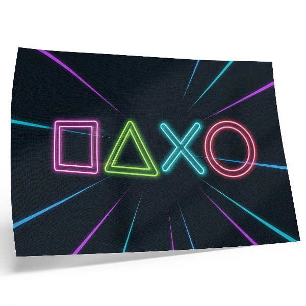 Poster retro Forme neon, culori dinamice, futuriste