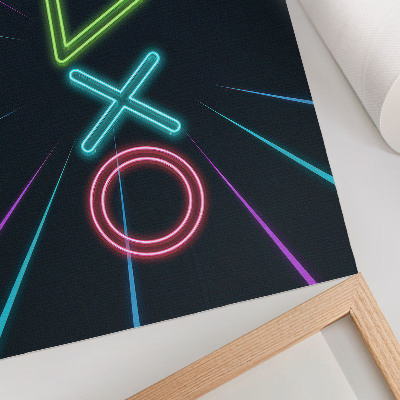 Poster retro Forme neon, culori dinamice, futuriste