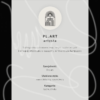 Poster Linii alb-negre, delicatețe, intimitate a figurilor