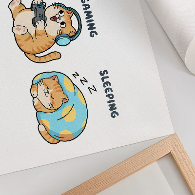 Poster pentru perete Ilustrații amuzante cu pisici distractive