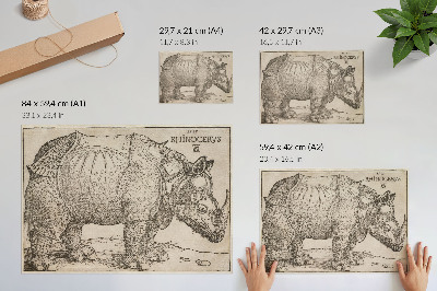 Poster pentru perete Rinocer (1515) de Albrecht Dürer