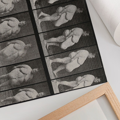 Poster pentru perete Femeie obeză mergând. Fototip după Eadweard Muybridge, 1887