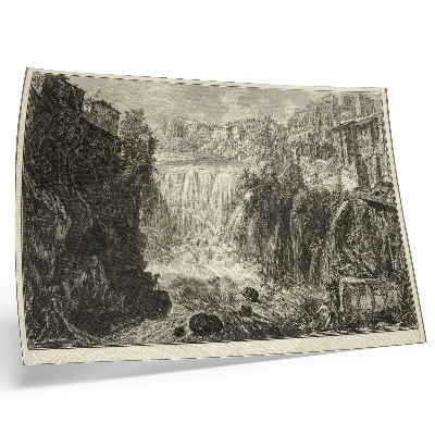 Poster pentru perete Vedere a Marii Cascade de la Tivoli, din Vederi ale Romei de Giovanni Battista Piranesi