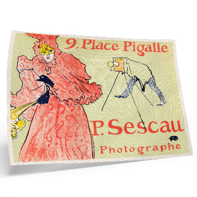 Poster pentru perete Le Photographe Sescau (1894) imprimare de înaltă rezoluție de Henri de Toulouse-Lautrec