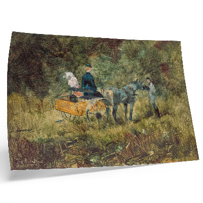 Poster retro Capcana (1880), pictură de înaltă rezoluție de Henri de Toulouse-Lautrec