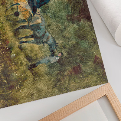 Poster retro Capcana (1880), pictură de înaltă rezoluție de Henri de Toulouse-Lautrec