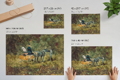 Poster retro Capcana (1880), pictură de înaltă rezoluție de Henri de Toulouse-Lautrec