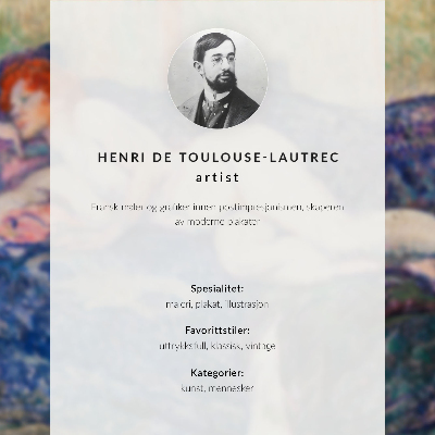 Poster pentru perete Un suvenir frumos de pe Promenade des Anglais (1880) imprimat de înaltă rezoluție de Henri de Toulouse-Lautrec