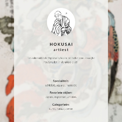 Poster Tablouri de Katsushika Hokusai „Cocoși” (1838).