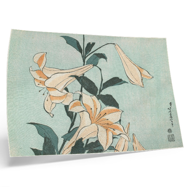 Poster retro Crini (cca. 1833–1834) la rezoluție înaltă de Katsushika Hokusai