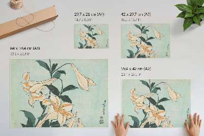 Poster retro Crini (cca. 1833–1834) la rezoluție înaltă de Katsushika Hokusai