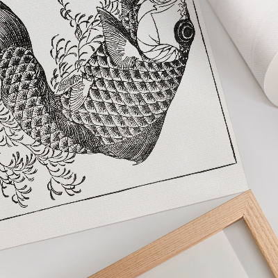 Poster Crapul lui Hokusai, o ilustrație japoneză a unui animal