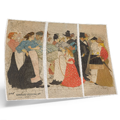 Poster Mensen op straat (1896) de Théophile Alexandre Steinlen și Charles Verneau