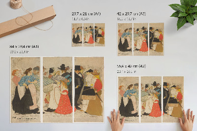 Poster Mensen op straat (1896) de Théophile Alexandre Steinlen și Charles Verneau