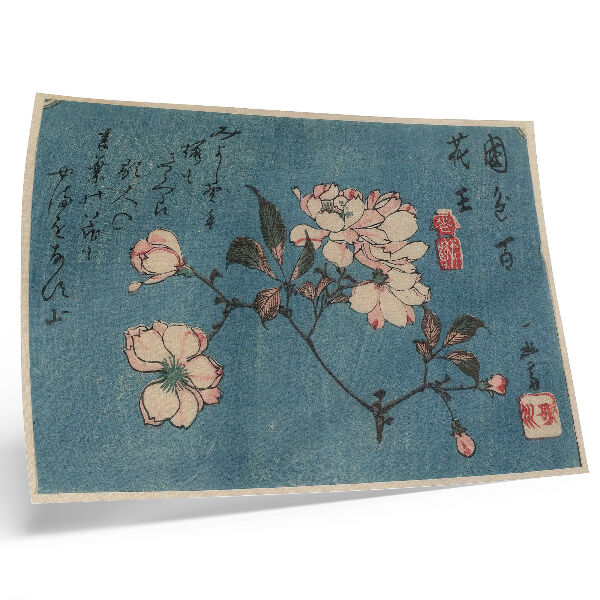 Poster pentru perete Gravură pe lemn (nishiki-e); cerneală și culoare pe hârtie de Utagawa Hiroshige