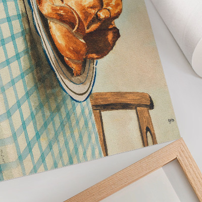 Poster pentru perete Natură statică cu o farfurie cu tort de Egon Schiele