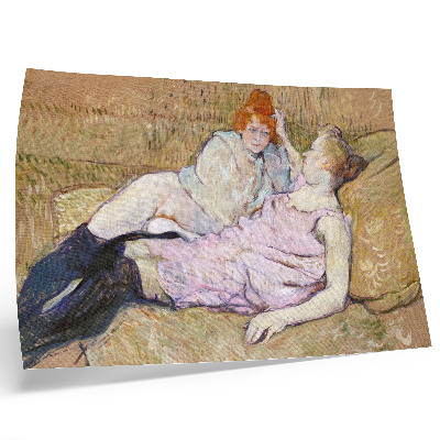 Poster retro Sofa (cca. 1894–1896) – o pictură de înaltă rezoluție de Henri de Toulouse-Lautrec