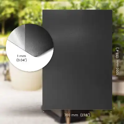 Suport pentru grătar în formă dreptunghiulară cu dimensiunea 100x70 cm