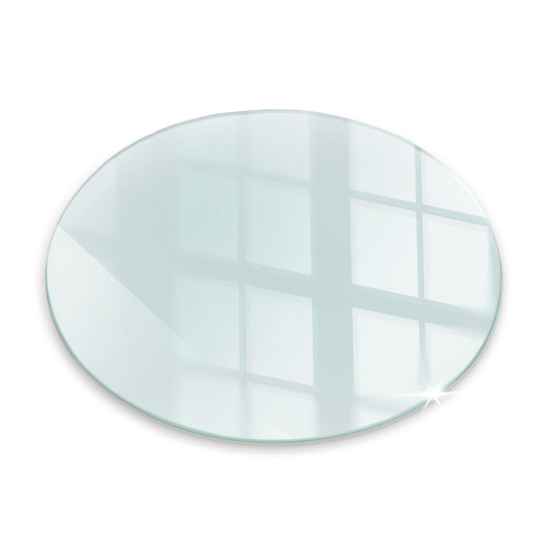 Mantel șemineu rotund transparentna