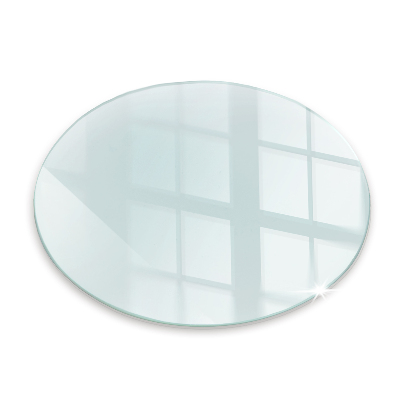 Mantel șemineu rotund transparentna