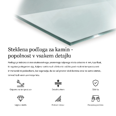 Semineu pad dreptunghiular transparentna 