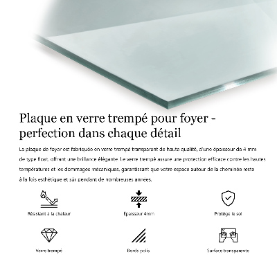 Semineu pad dreptunghiular transparentna 