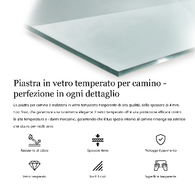 Semineu pad dreptunghiular transparentna 
