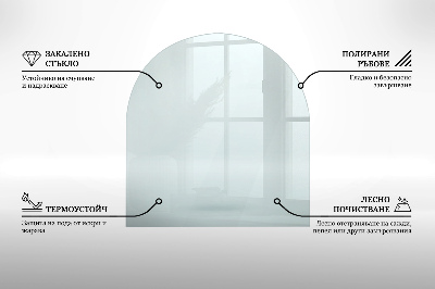 Sticlă securizată protecție sub sobă transparent