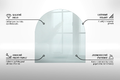 Sticlă securizată protecție sub sobă transparent