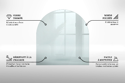 Sticlă securizată protecție sub sobă transparent